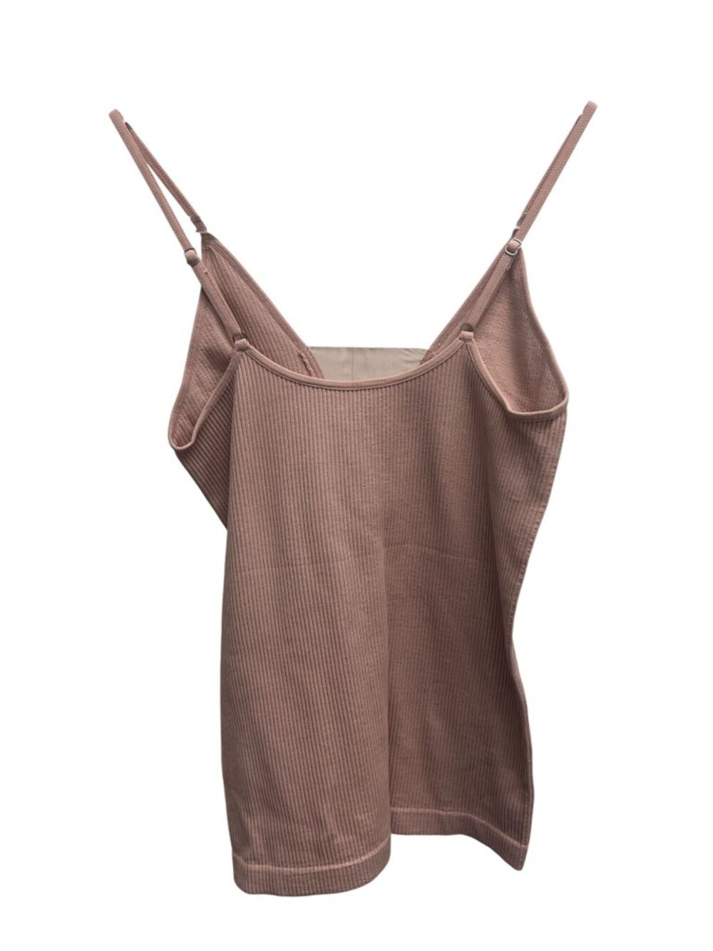 Intimately Free People Mesh Inset Ribbed Stretchy Camisole In Ballet Pink - Picture 3 of 4